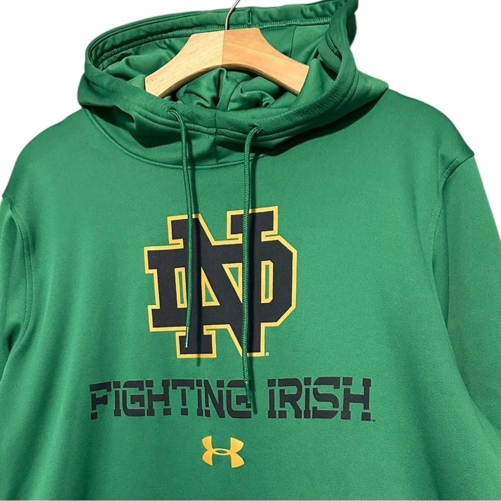 Under Armour Men’s XL Green Notre Dame Fighting Irish Sweatshirt Hoodie